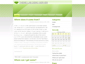 Wordpress Green Dark Black Web2.0 Theme Template