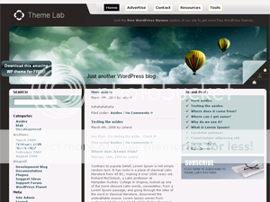 Wordpress Green Dark Black Web2.0 Theme Template